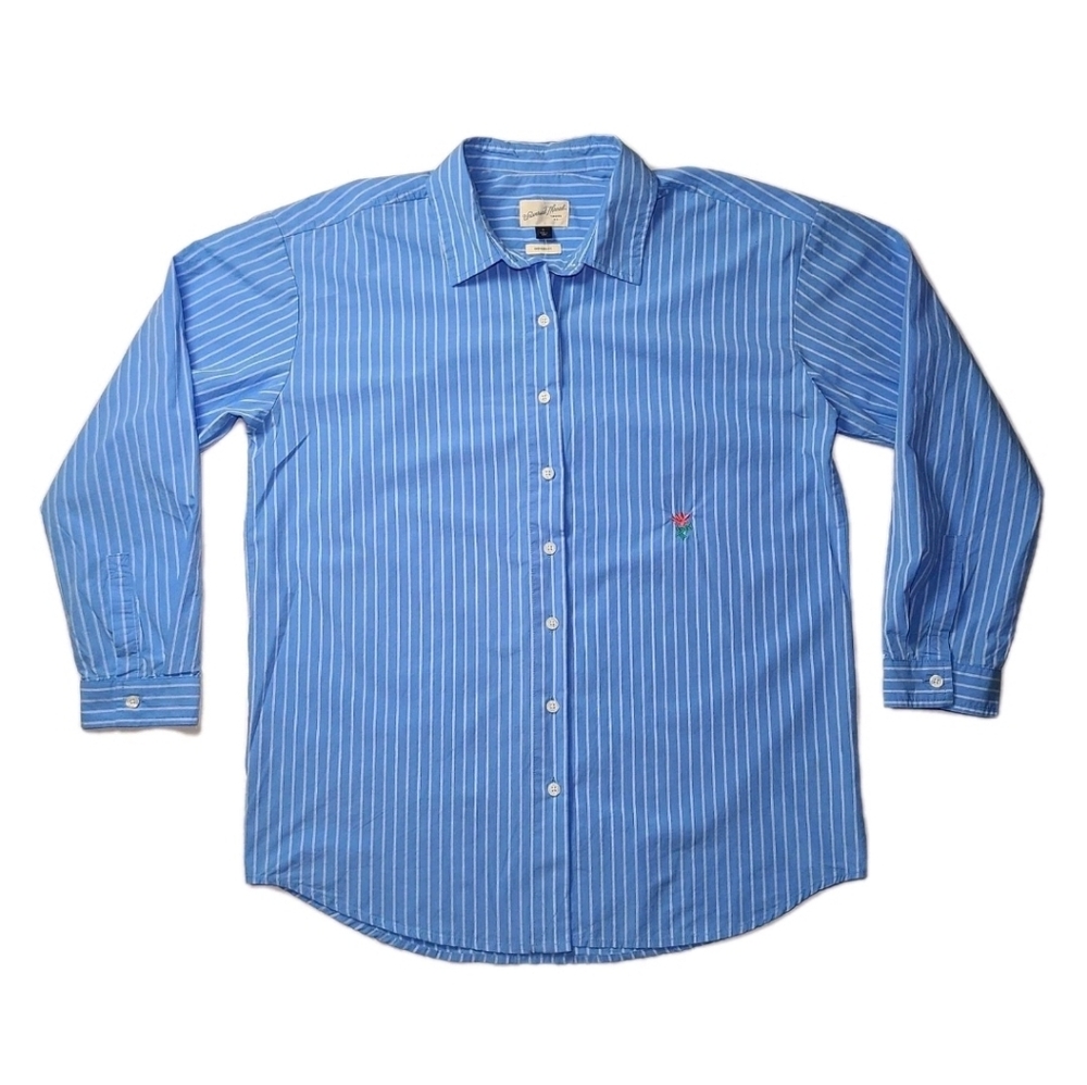 Universal Thread Collared Blue Button Down Shirt Mens Oversized Fit Size Small S